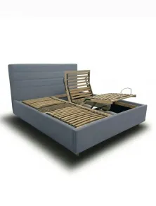 Letto Matrimoniale in Microfibra con Rete Motorizzata |Più Relax®