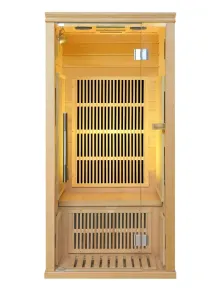 sauna ad infrarossi 1 posto carbonio full optional parete sky.
