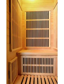 sauna ad infrarossi 1 posto carbonio full optional parete sky.