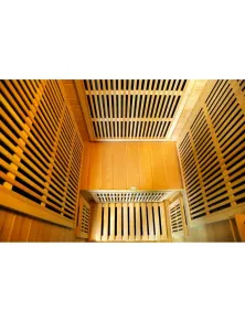 sauna ad infrarossi 1 posto carbonio full optional parete sky.