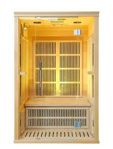 Sauna infrarossi 2 posti radiatori carbonio cromoterapia full optional