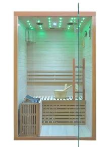 Sauna Finlandese 2 Posti con Cielo Stellato e Bluetooth | SPA a Casa