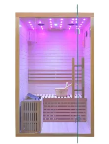 Sauna Finlandese 2 Posti con Cielo Stellato e Bluetooth | SPA a Casa
