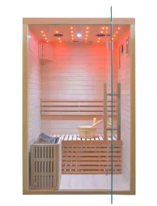 Sauna Finlandese 2 Posti con Cielo Stellato e Bluetooth | SPA a Casa