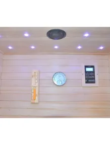 Sauna Finlandese 3 Posti con Cielo Stellato e Bluetooth | SPA a Casa !