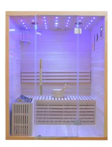 Sauna Finlandese 3 Posti con Cielo Stellato e Bluetooth | SPA a Casa !