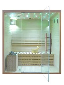 Sauna Finlandese 4 Posti con Cielo Stellato e Bluetooth | SPA a Casa Tua !