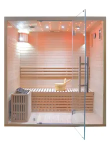 Sauna Finlandese 4 Posti con Cielo Stellato e Bluetooth | SPA a Casa Tua !