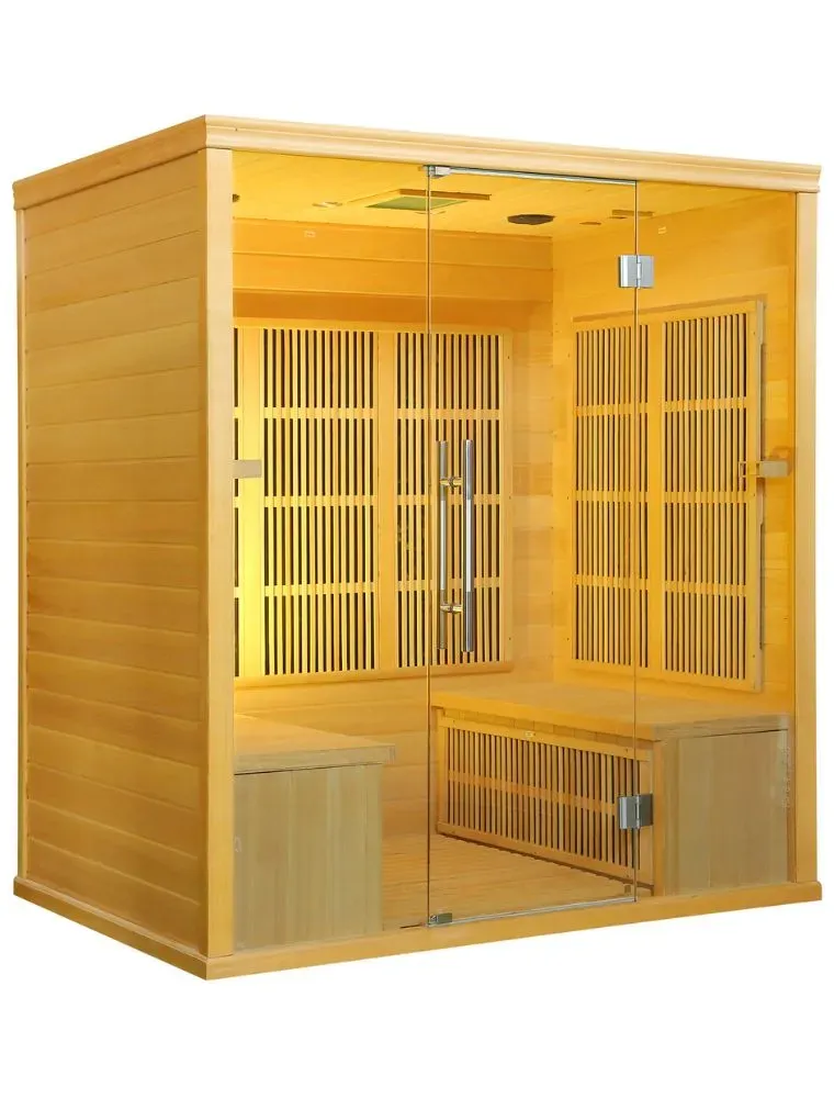 Sauna Infrarossi 4 Posti | Audio Bluetooth e Cromoterapia