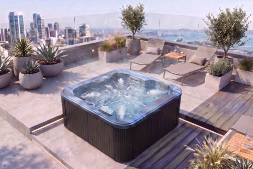 mini piscina idromassaggio riscaldata