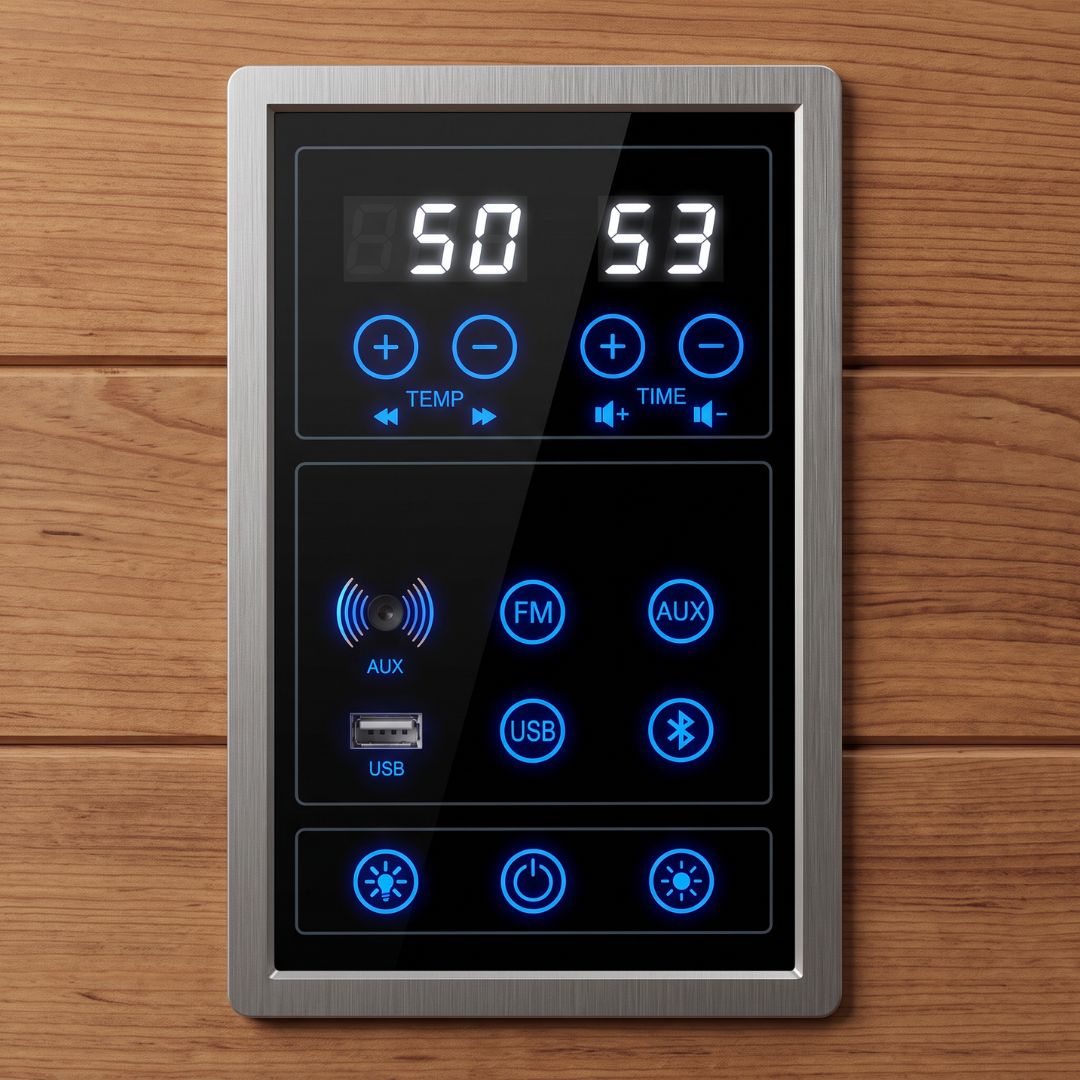 pannello di controllo sauna ad infrarossi